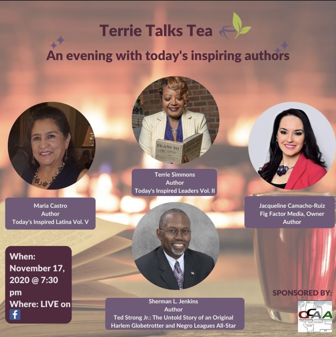 An Evening with Inspiring Authors | Terrie Talks Tea
