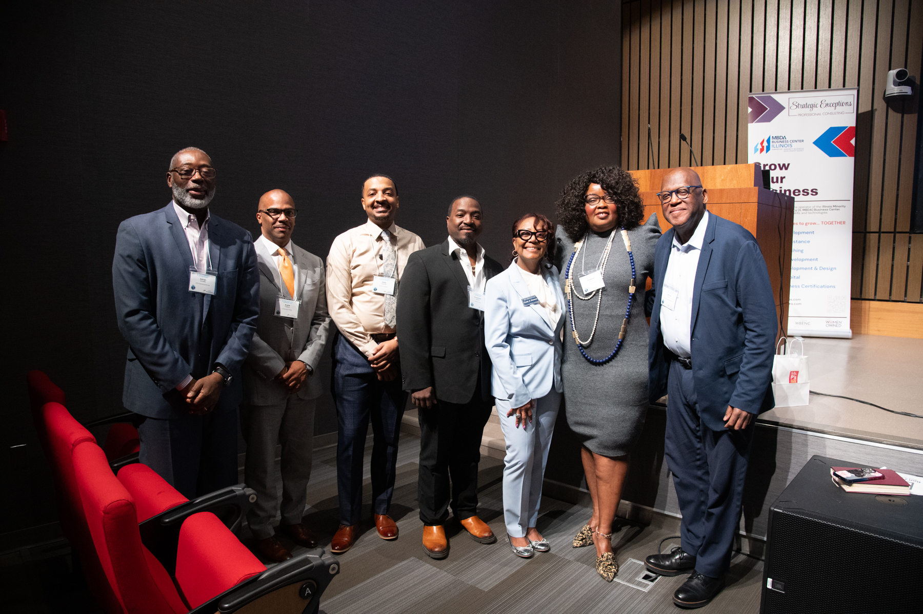 Group photo of energy panel leadership.